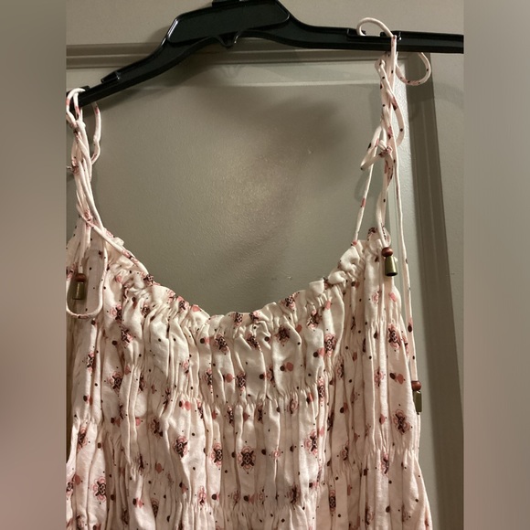 NWOT Free People Clementina Asymmetric Floral Print Smocked Mini Dress - Small - Picture 10 of 10